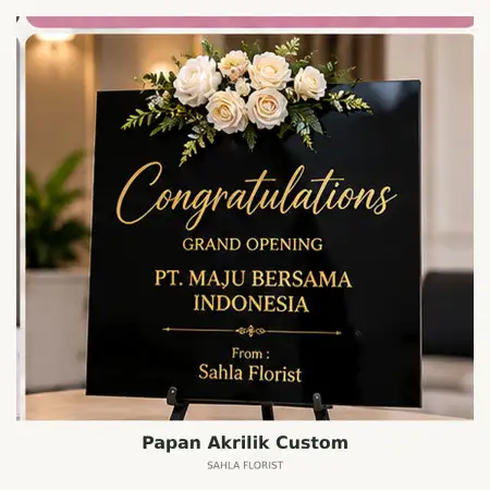 Papan Bunga Akrilik Jajawar